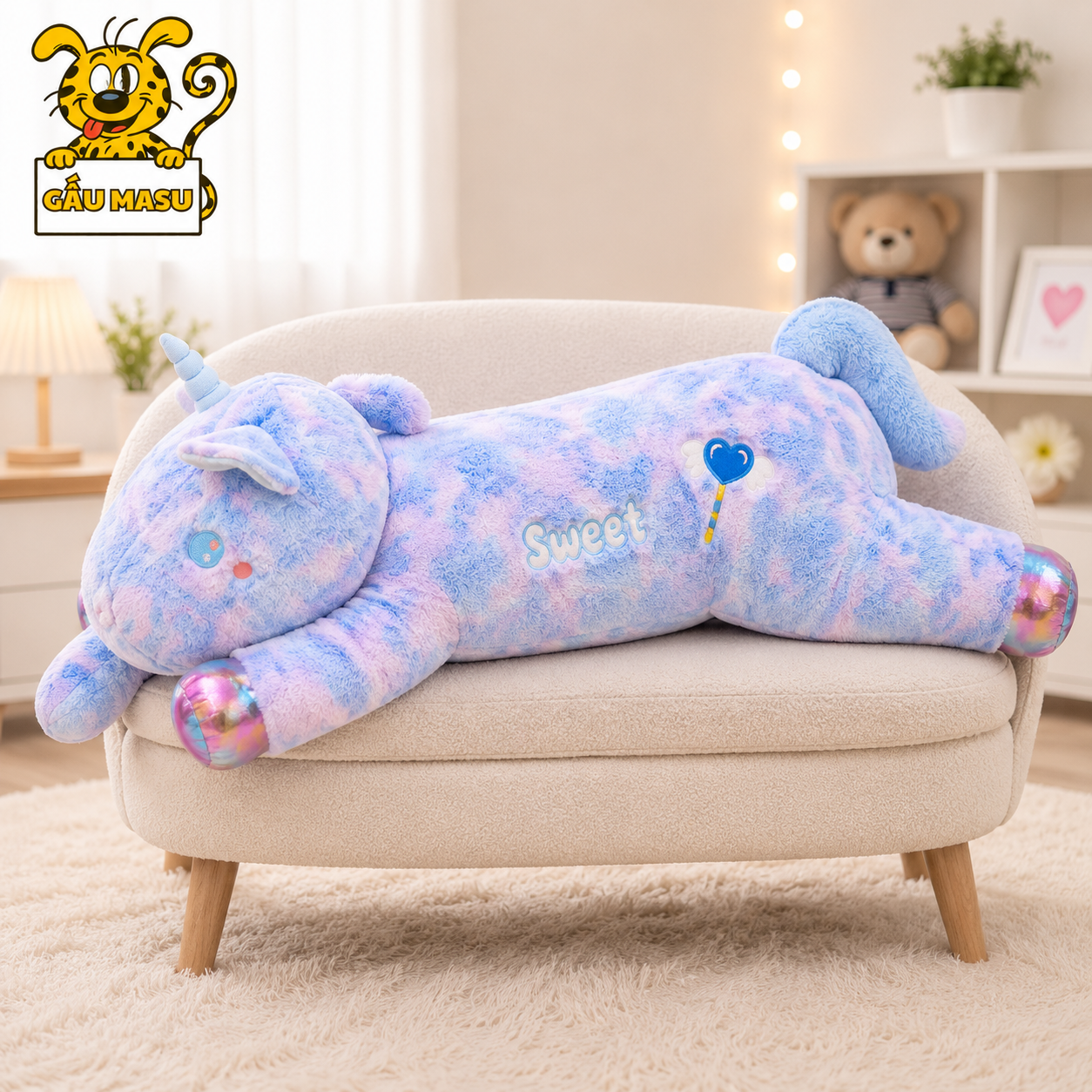 Gấu Bông Ngựa Pony Nằm