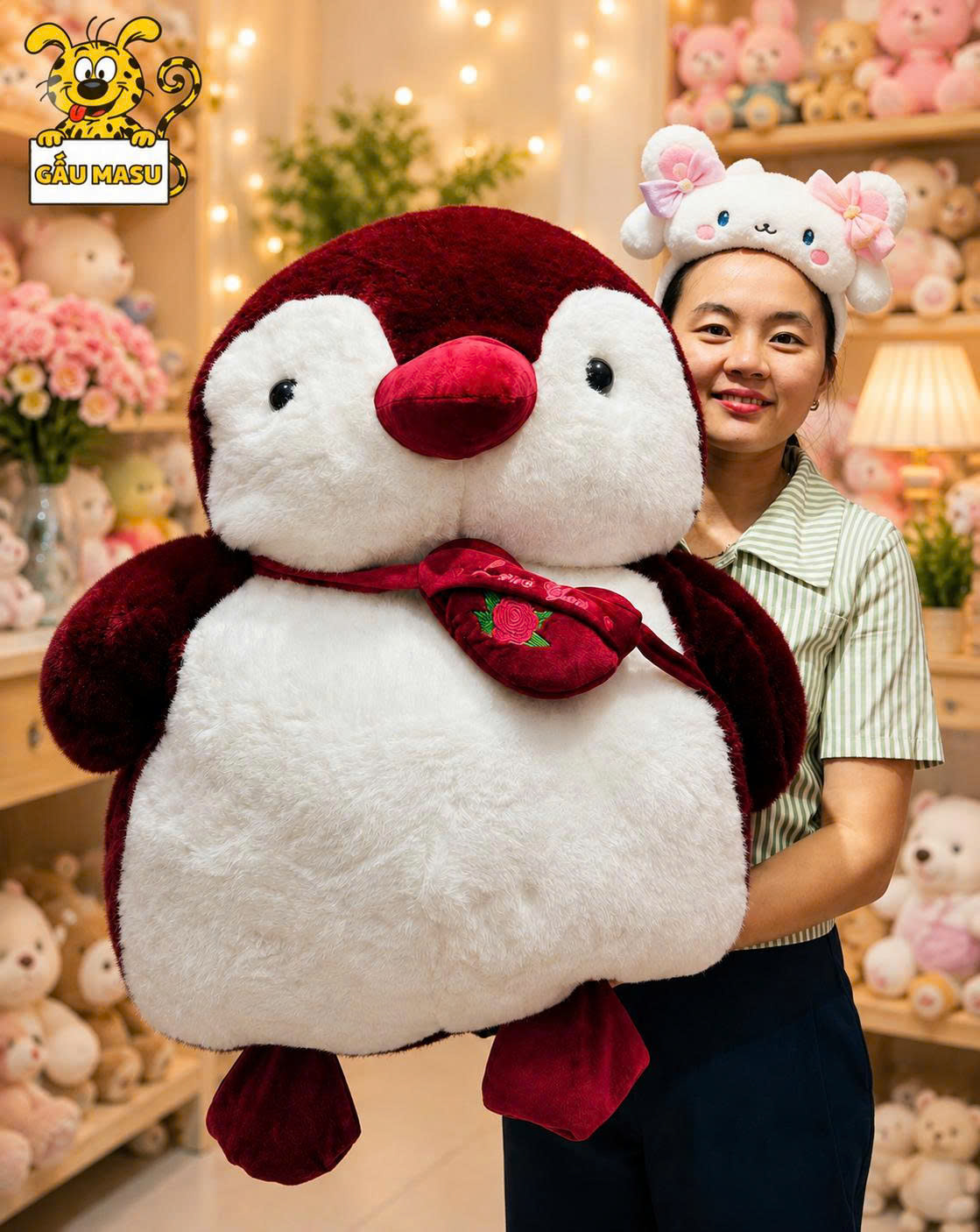 Gấu Bông Chim Cánh Cụt Lông Ngắn